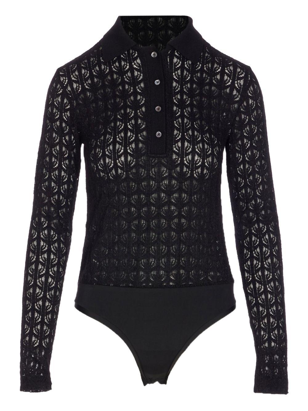 Body in maglia traforata 