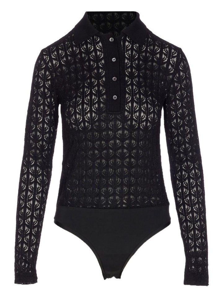 Body in maglia traforata 
