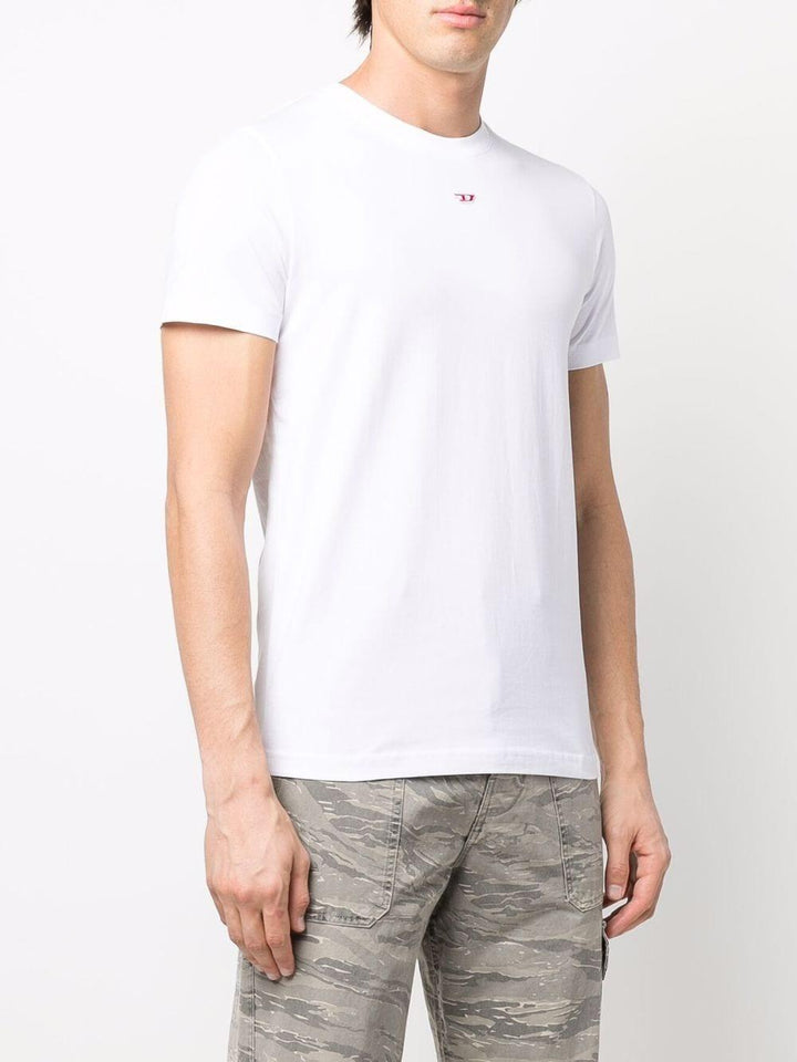 T-shirt Bianca Minimal Con Logo 