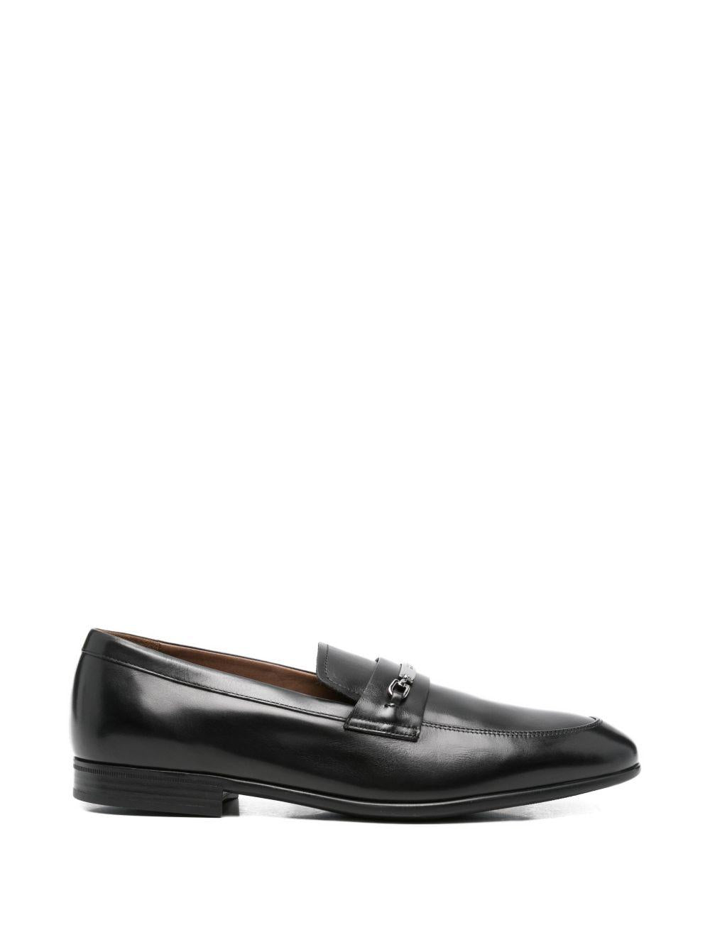 Mocassino nero in pelle 