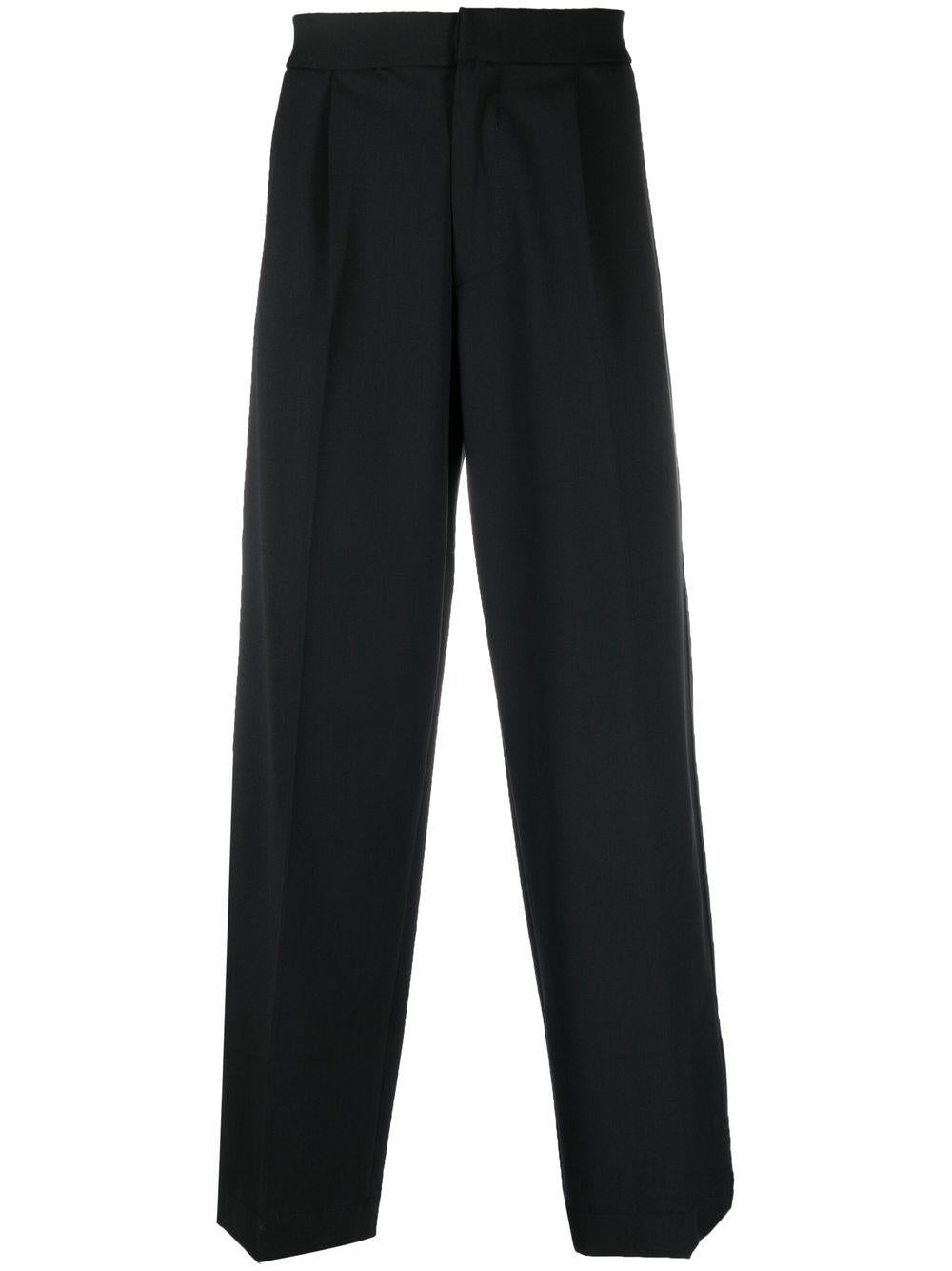 Pantaloni neri sartoriali a vita media 
