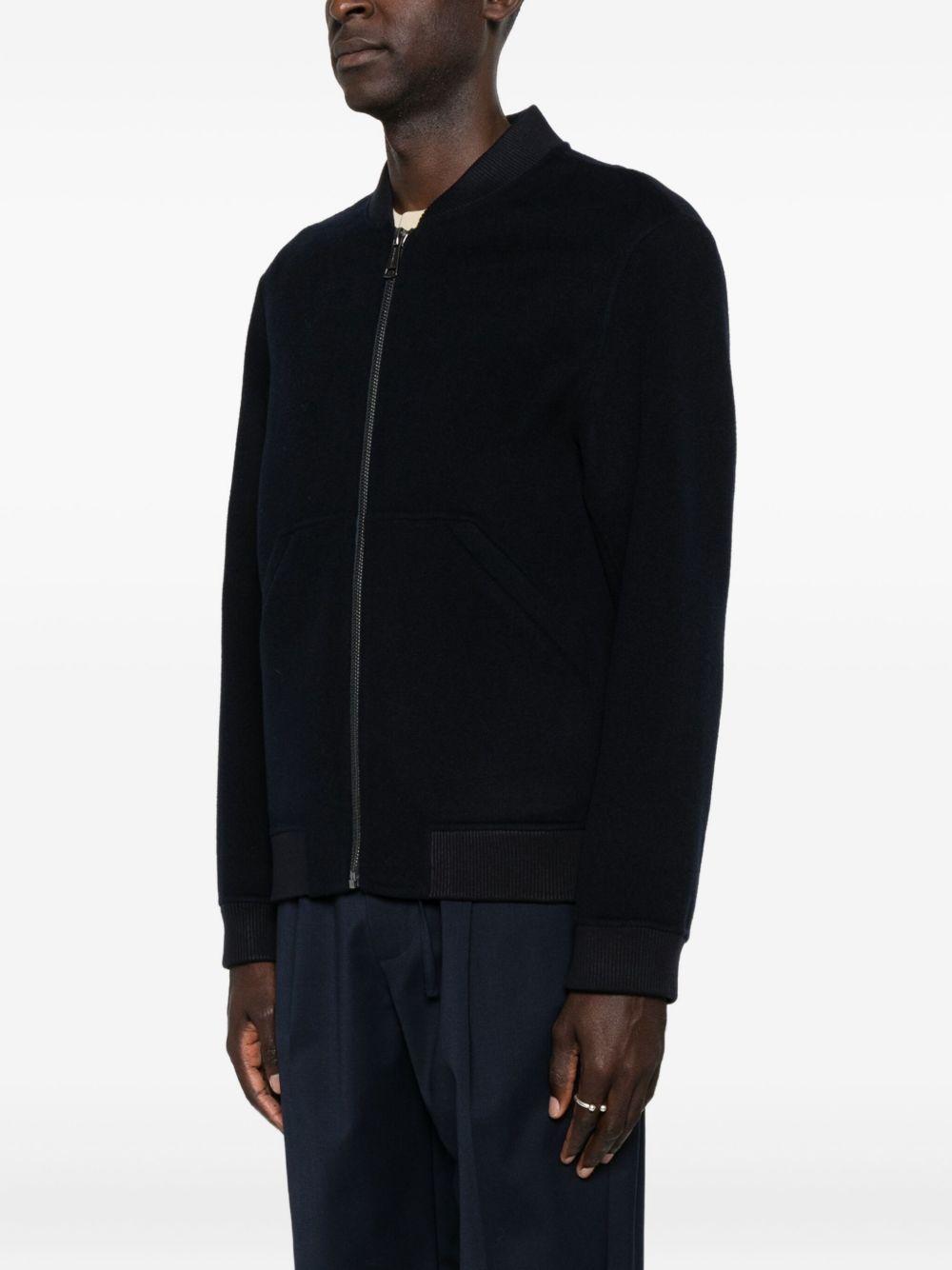 Bomber navy con zip