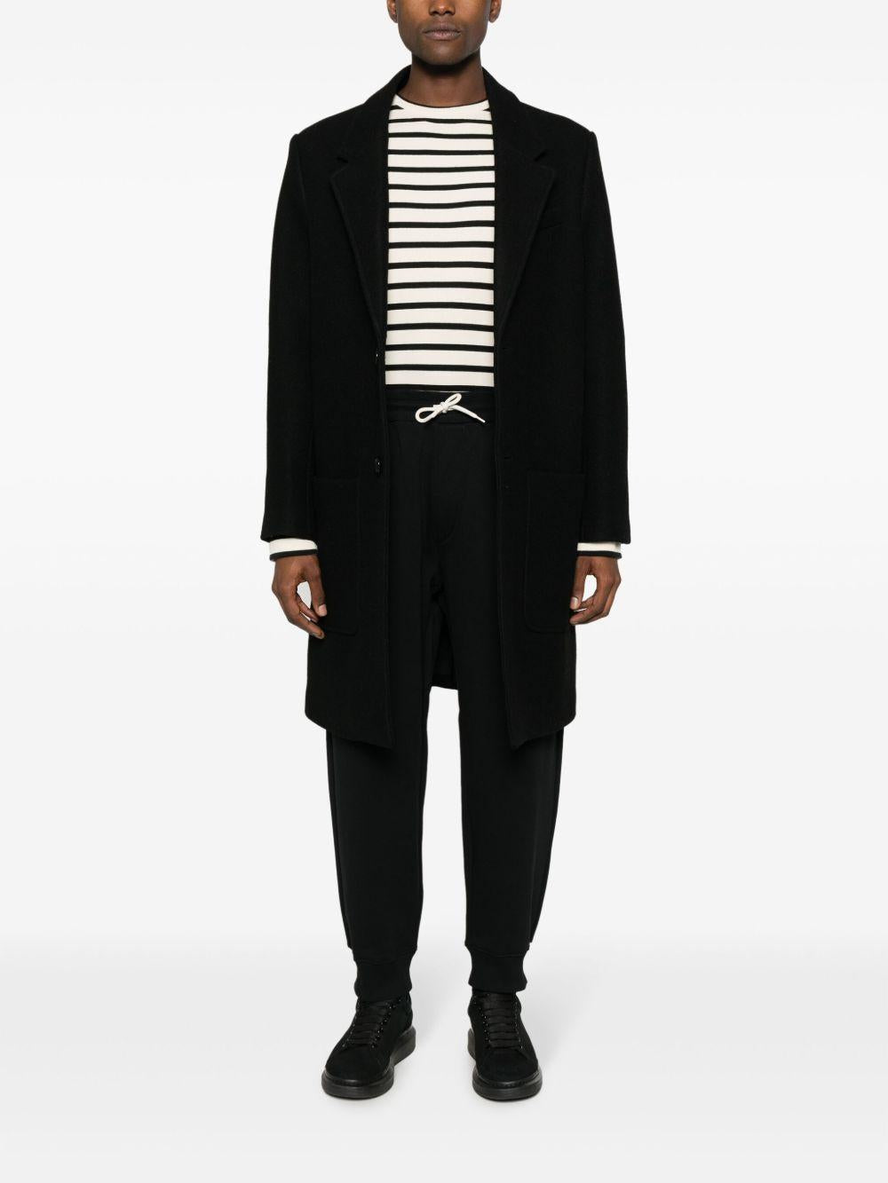 Track-pants in maglia nero 