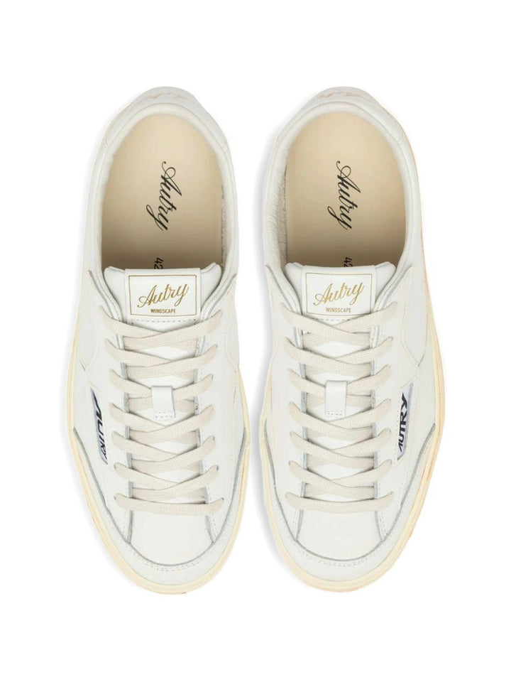 Sneakers bianche in pelle 