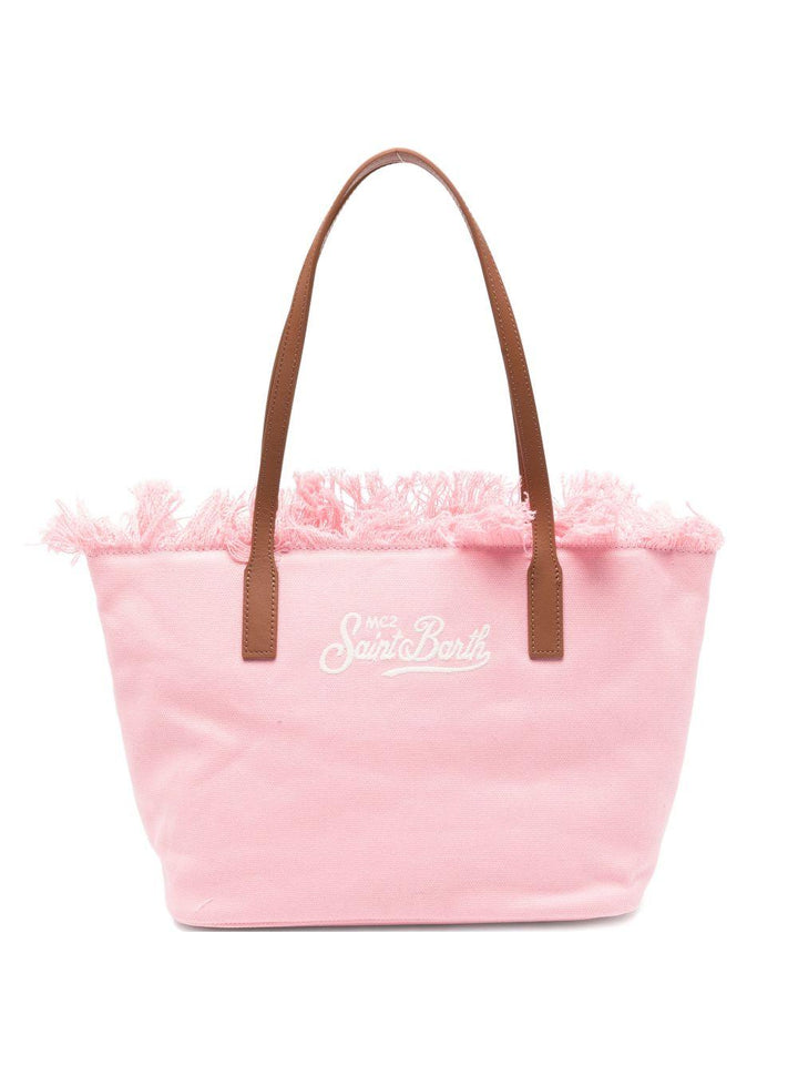 Borsa tote media con frange City 
