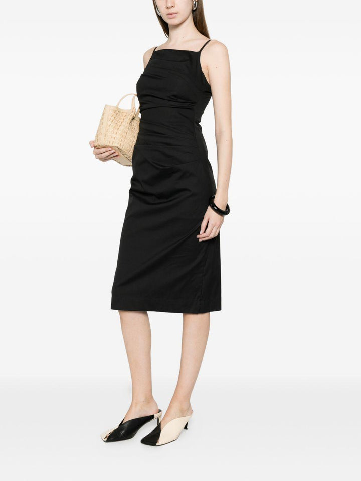 Abito midi drappeggiato 