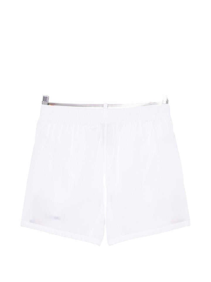 Costume da bagno bianco con banda laterale 