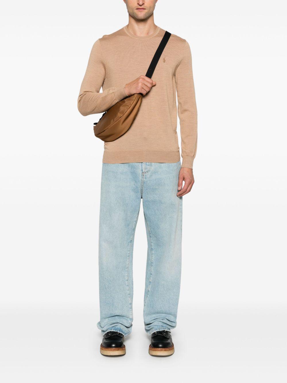Maglione marrone cammello Polo Pony 