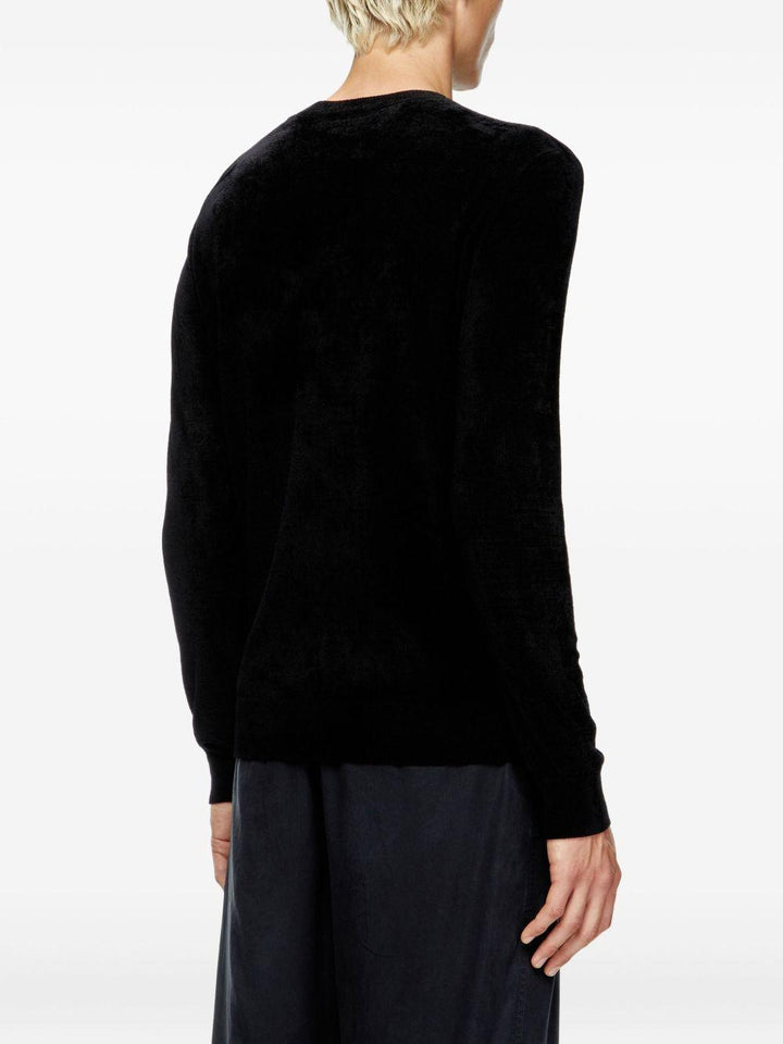 Maglione K-Cevro nero con placca Oval D 