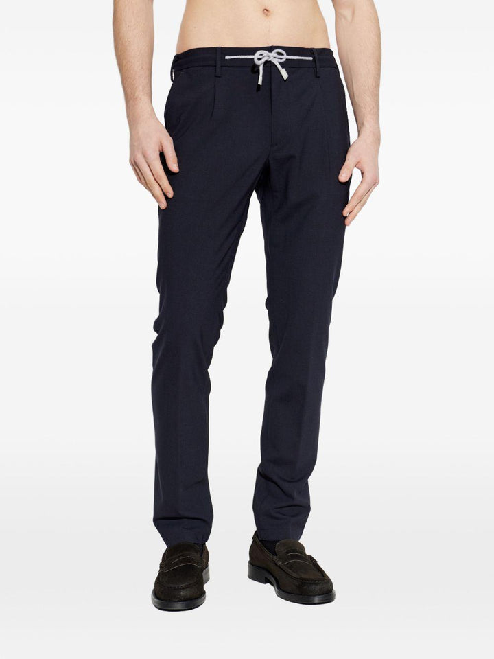 Joggers con coulisse blu 
