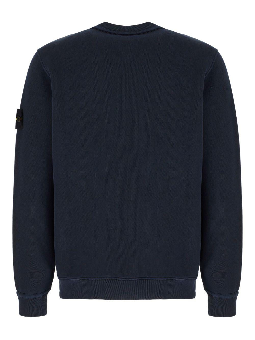 Felpa girocollo blu navy 