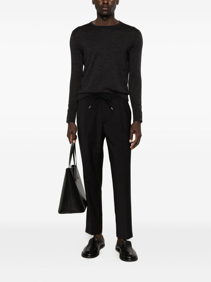 Pantaloni Wimbledons neri con coulisse 