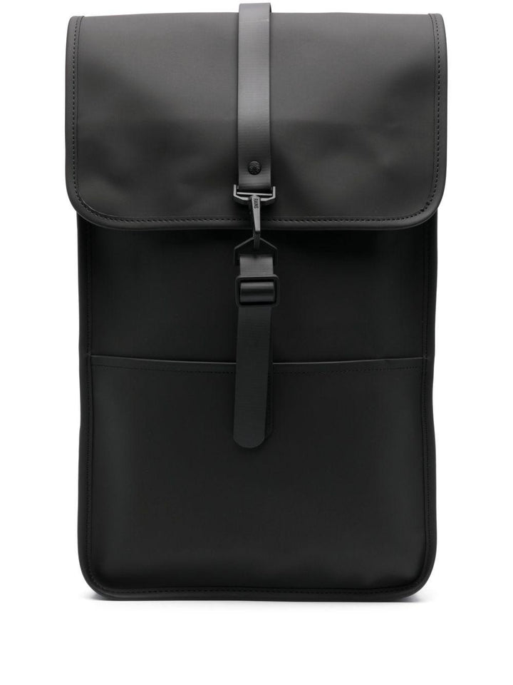 Zaino nero con logo inciso 