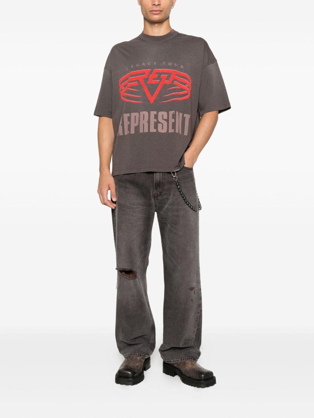 T-shirt con logo nera 