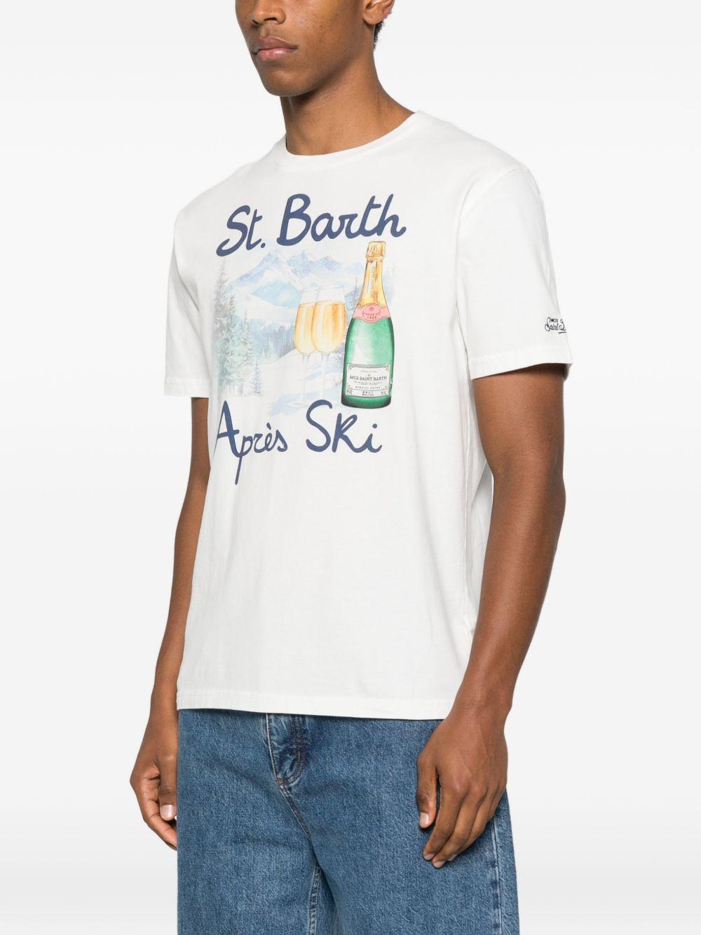 T-shirt bianca con stampa grafica 