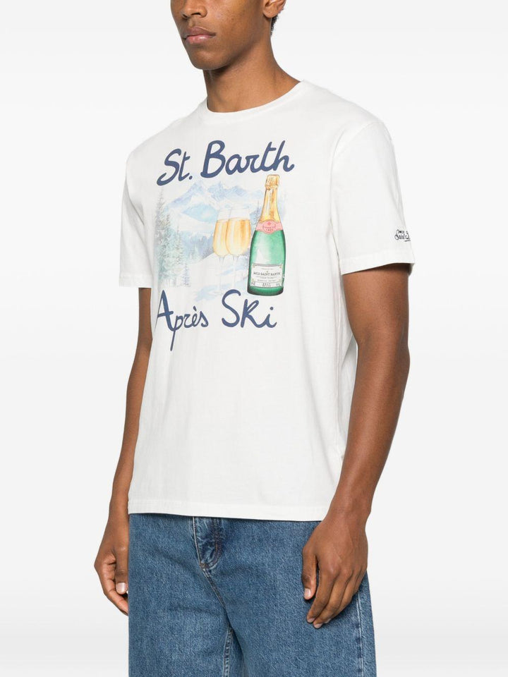 T-shirt bianca con stampa grafica 