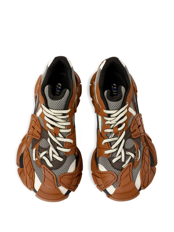 Sneakers Tormenta scolpite grigie e marroni 