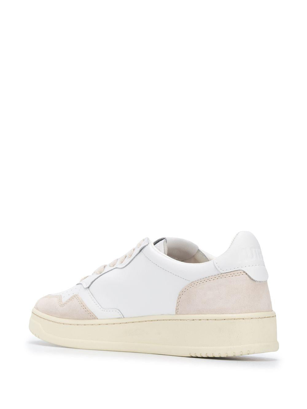 Sneaker Bianca Con Dettagli Beige 
