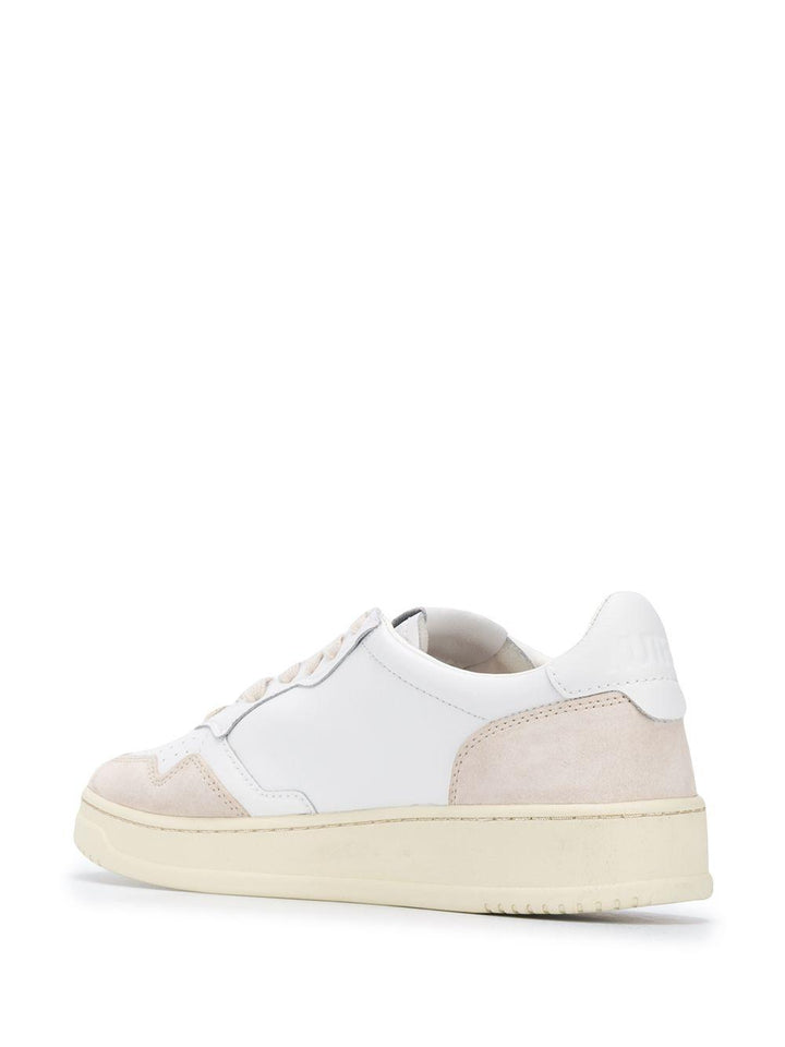 Sneaker Bianca Con Dettagli Beige 