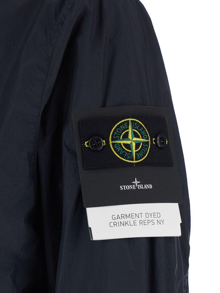 Giacca Crinkle Reps NY con zip blu navy 