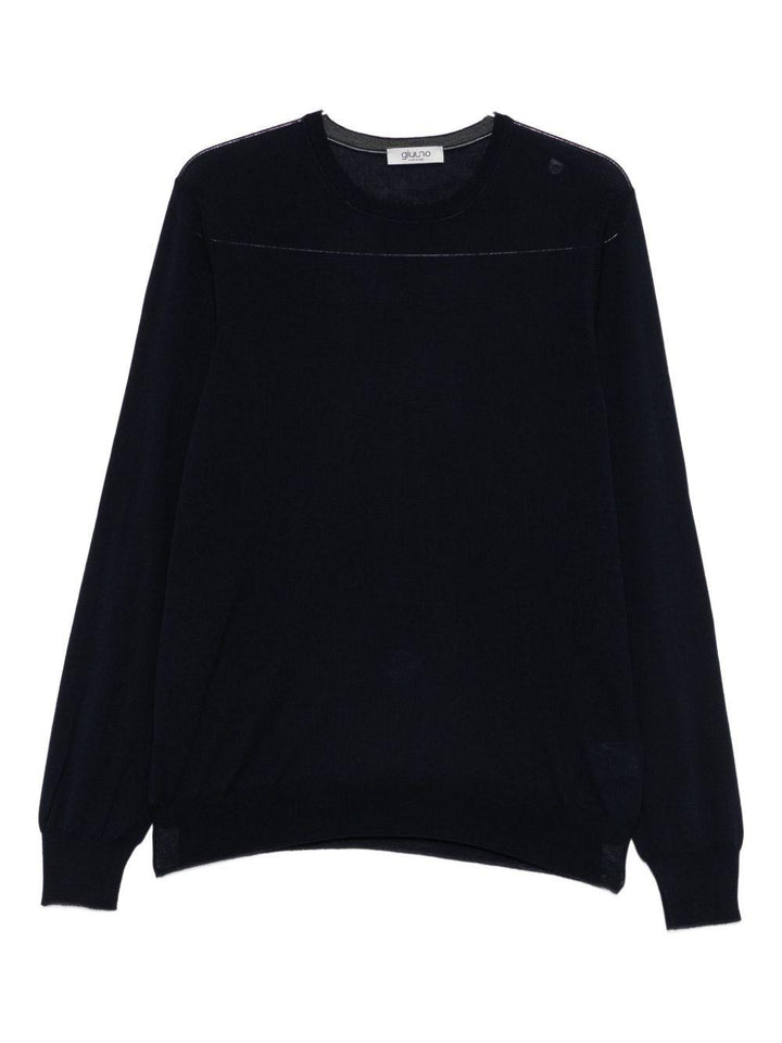 Maglione in lana vergine con scollo rotondo 