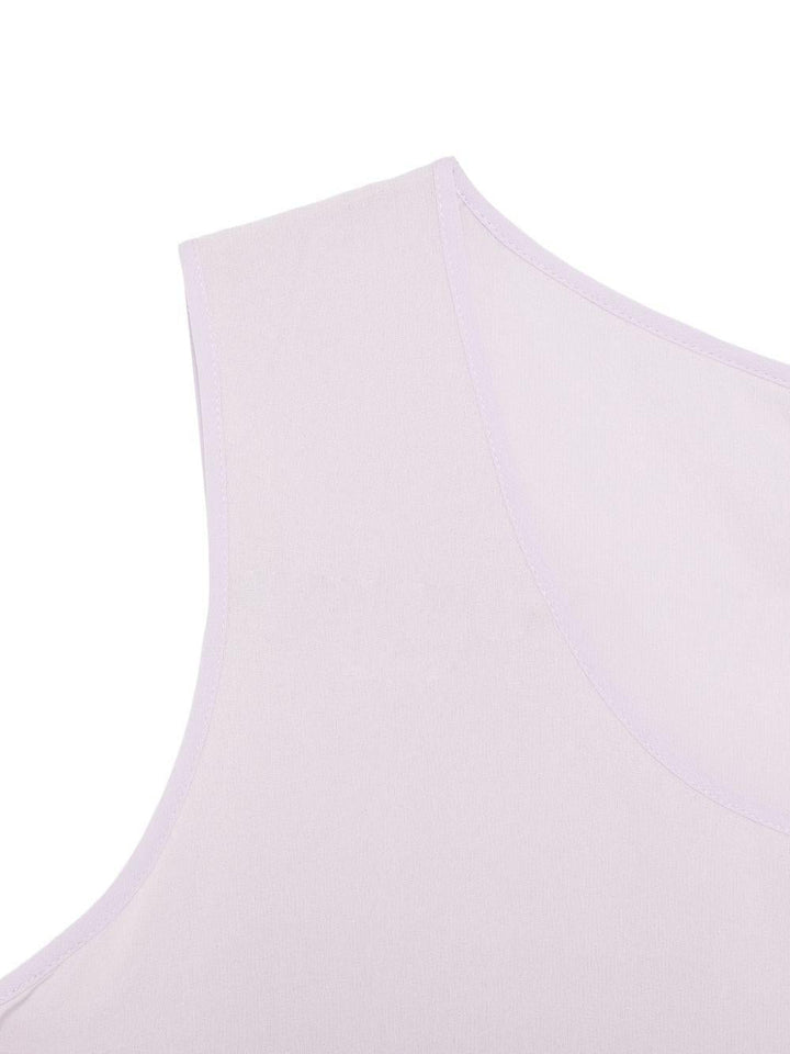 Top Pmrrapace con scollo rotondo 