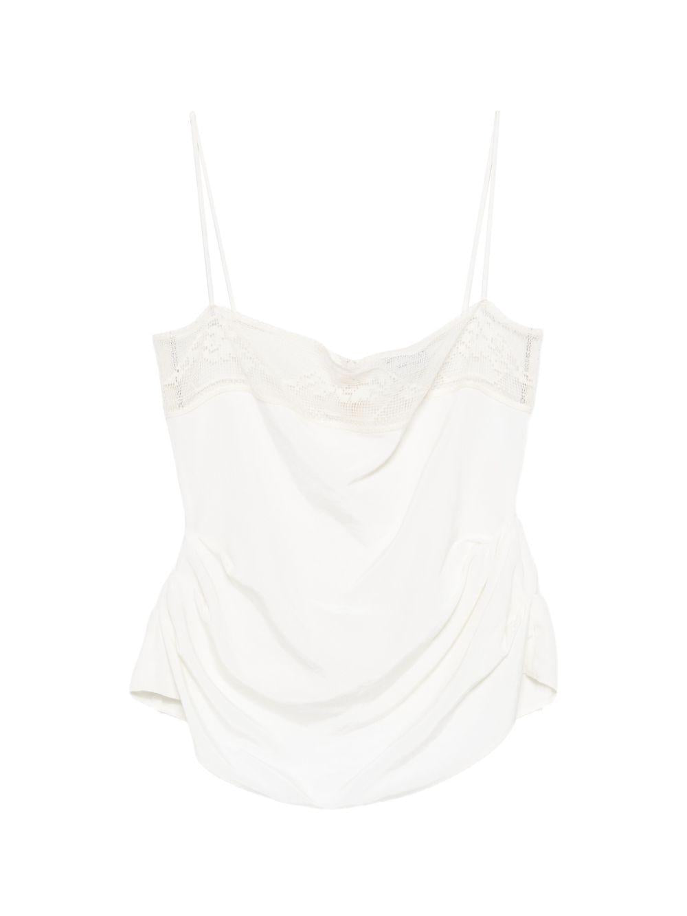 Top con pizzo 