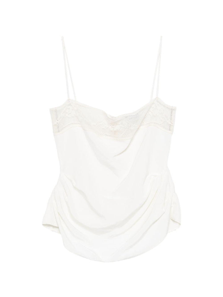 Top con pizzo 