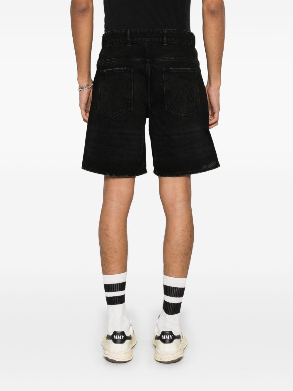 Shorts denim neri 