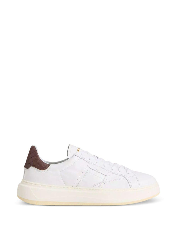 Sneakers Arrow bianche/testa di moro 