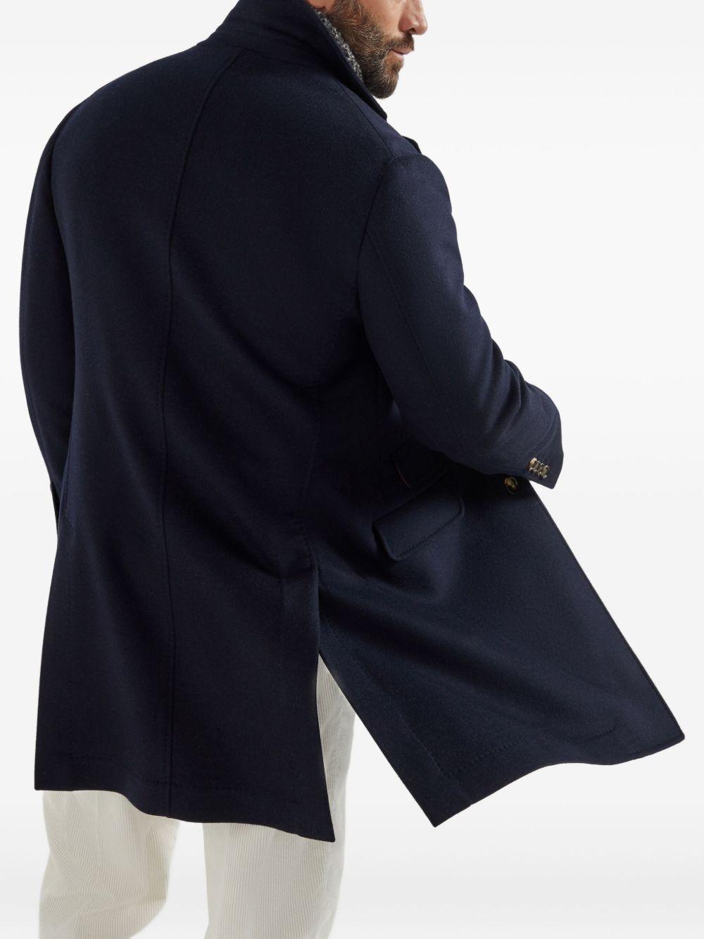 Cappotto sartoriale blu navy 