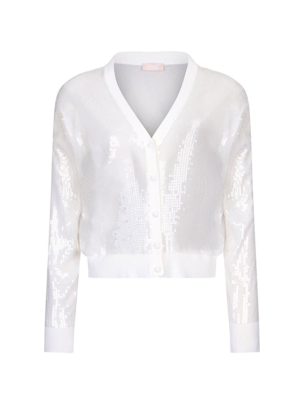 Cardigan con pailettes 