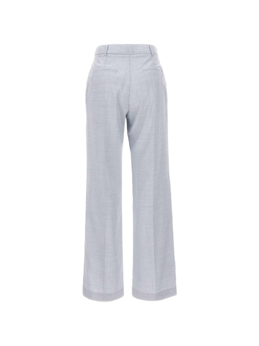 Pantaloni plissettati con tasche 