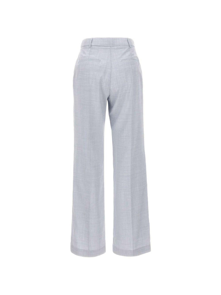 Pantaloni plissettati con tasche 