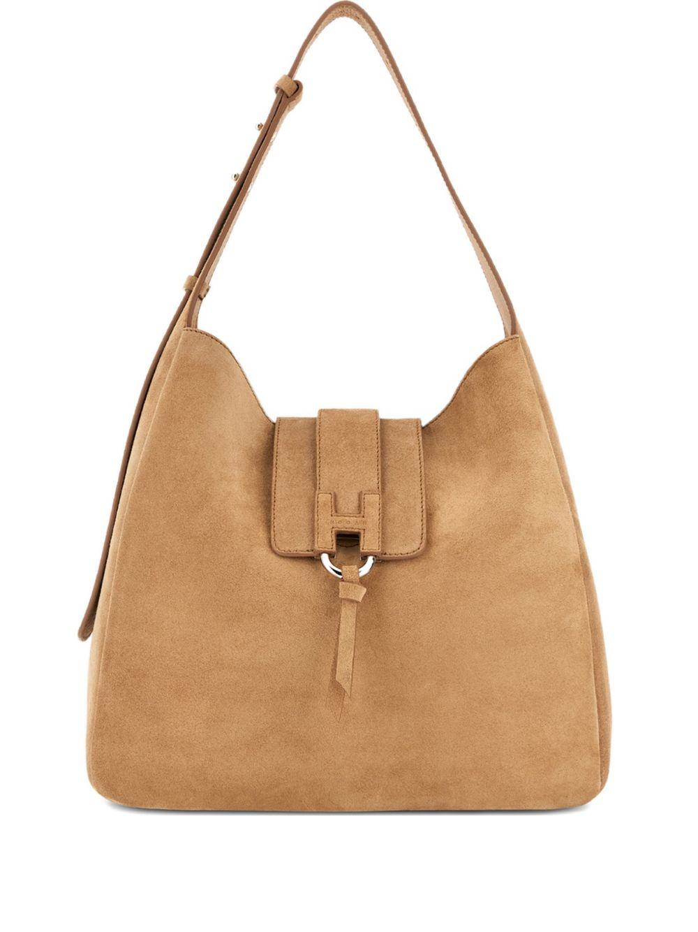 Borsa a spalla con logo 
