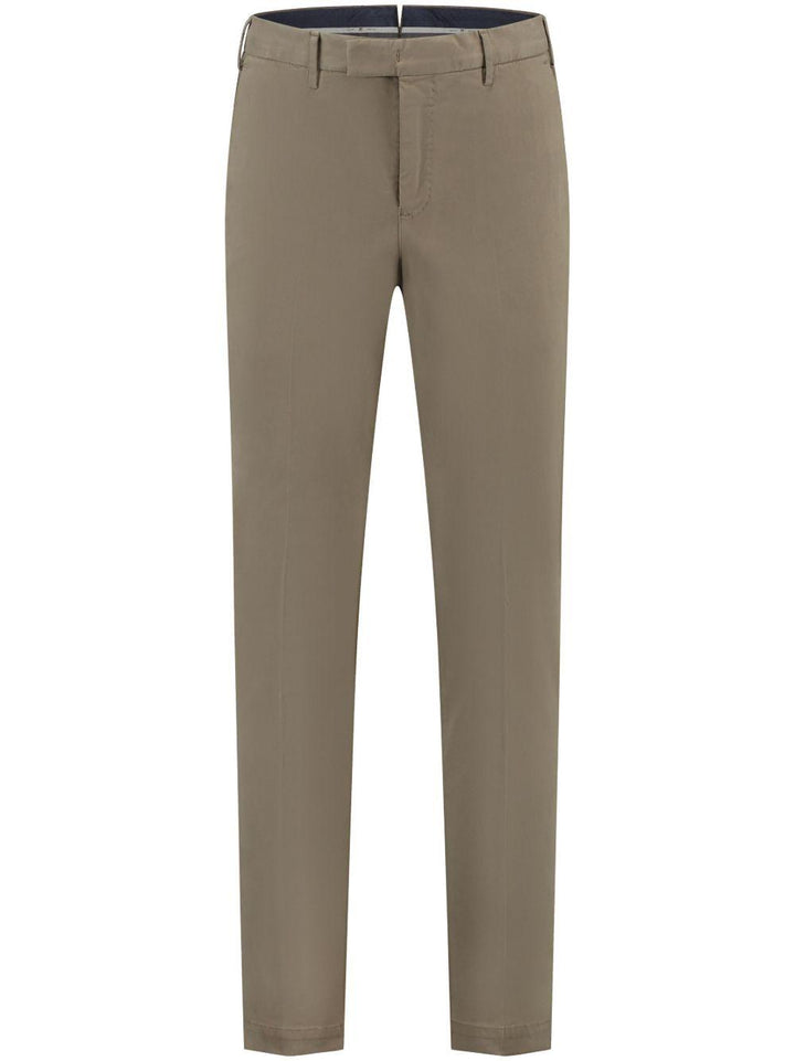 Pantaloni color sabbia con pieghe 