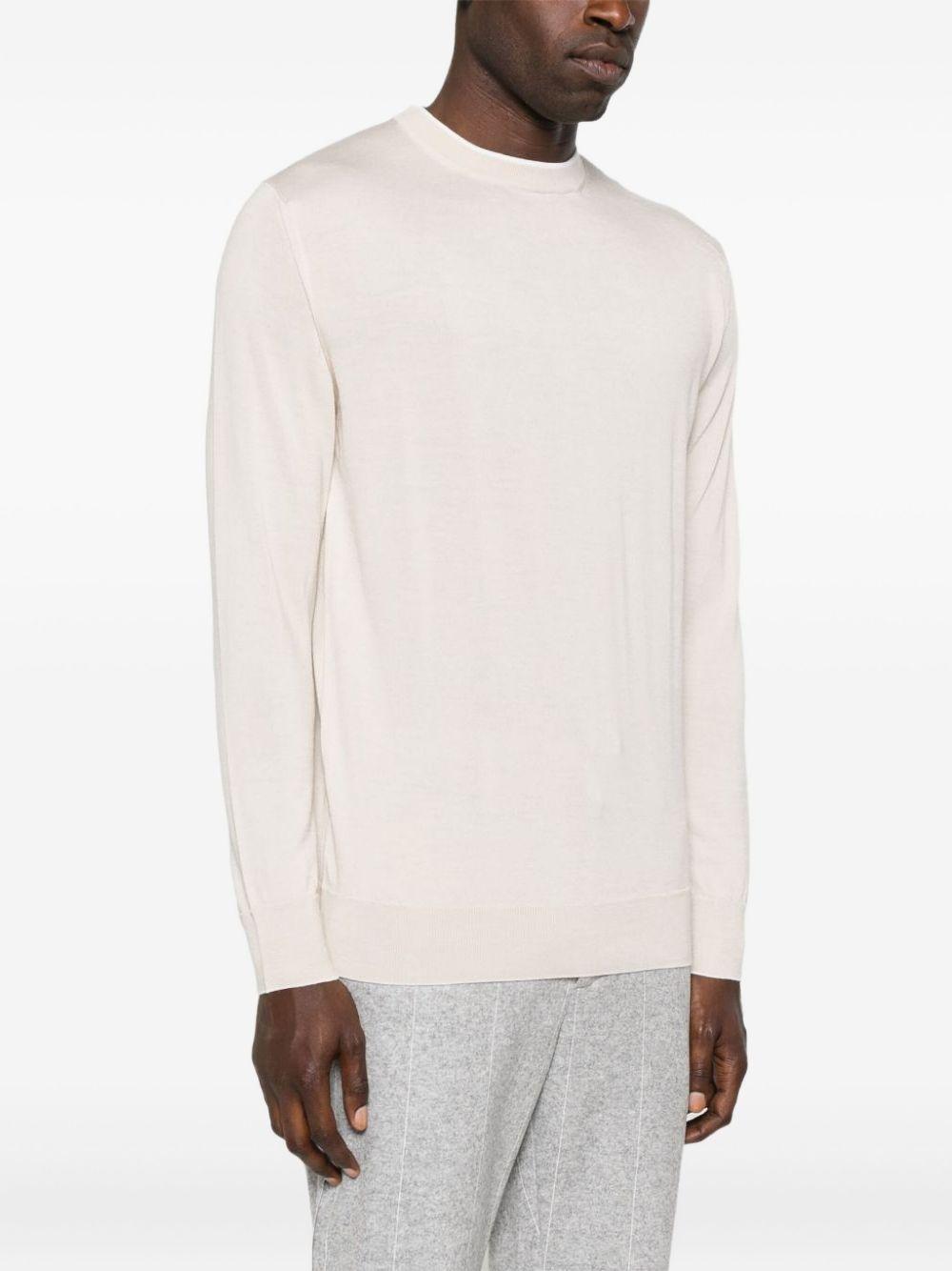 Maglione beige girocollo 