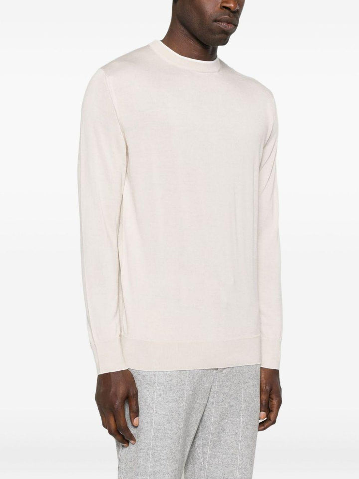 Maglione beige girocollo 