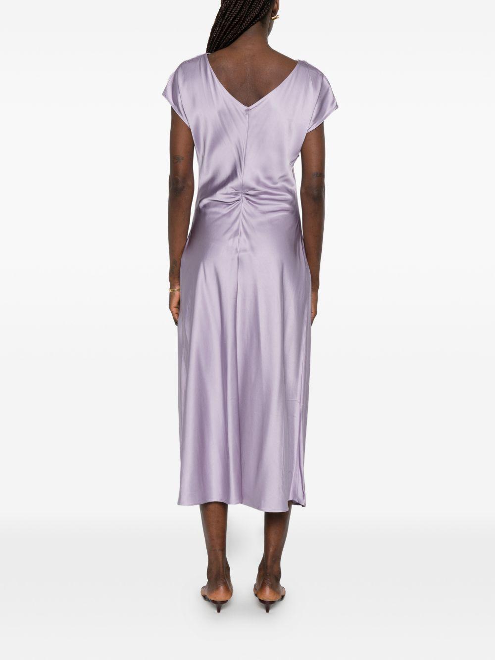 Abito midi drappeggiato 