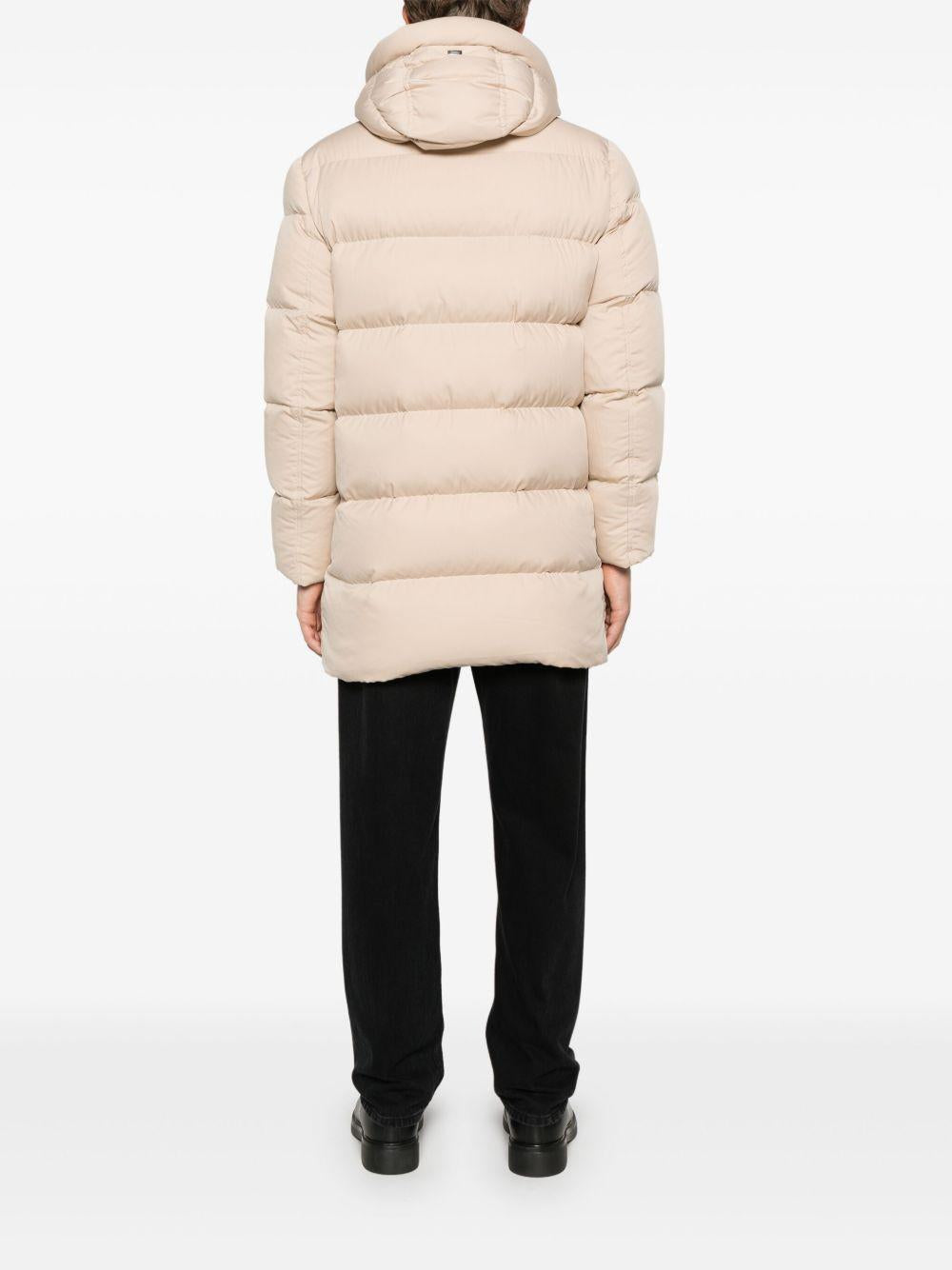 Cappotto imbottito beige chiaro