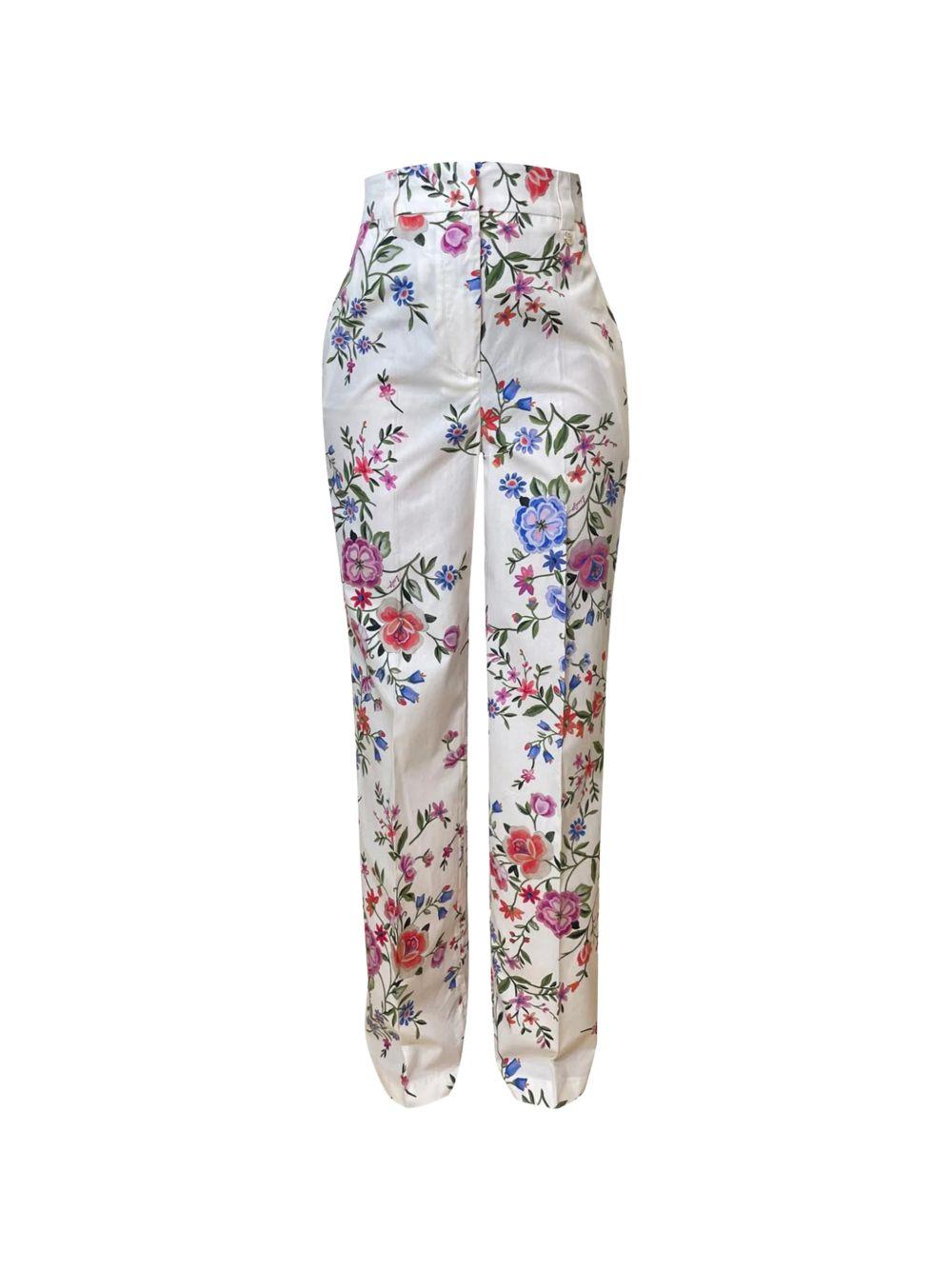 Pantalone con stampa floreale 
