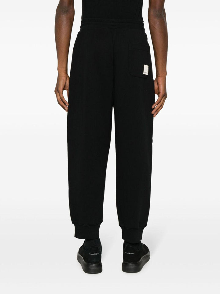 Track-pants in maglia nero 