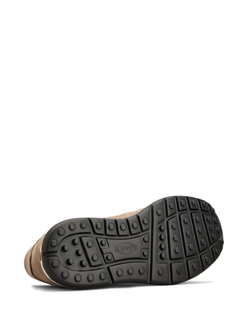 Sneakers in pelle scamosciata beige 