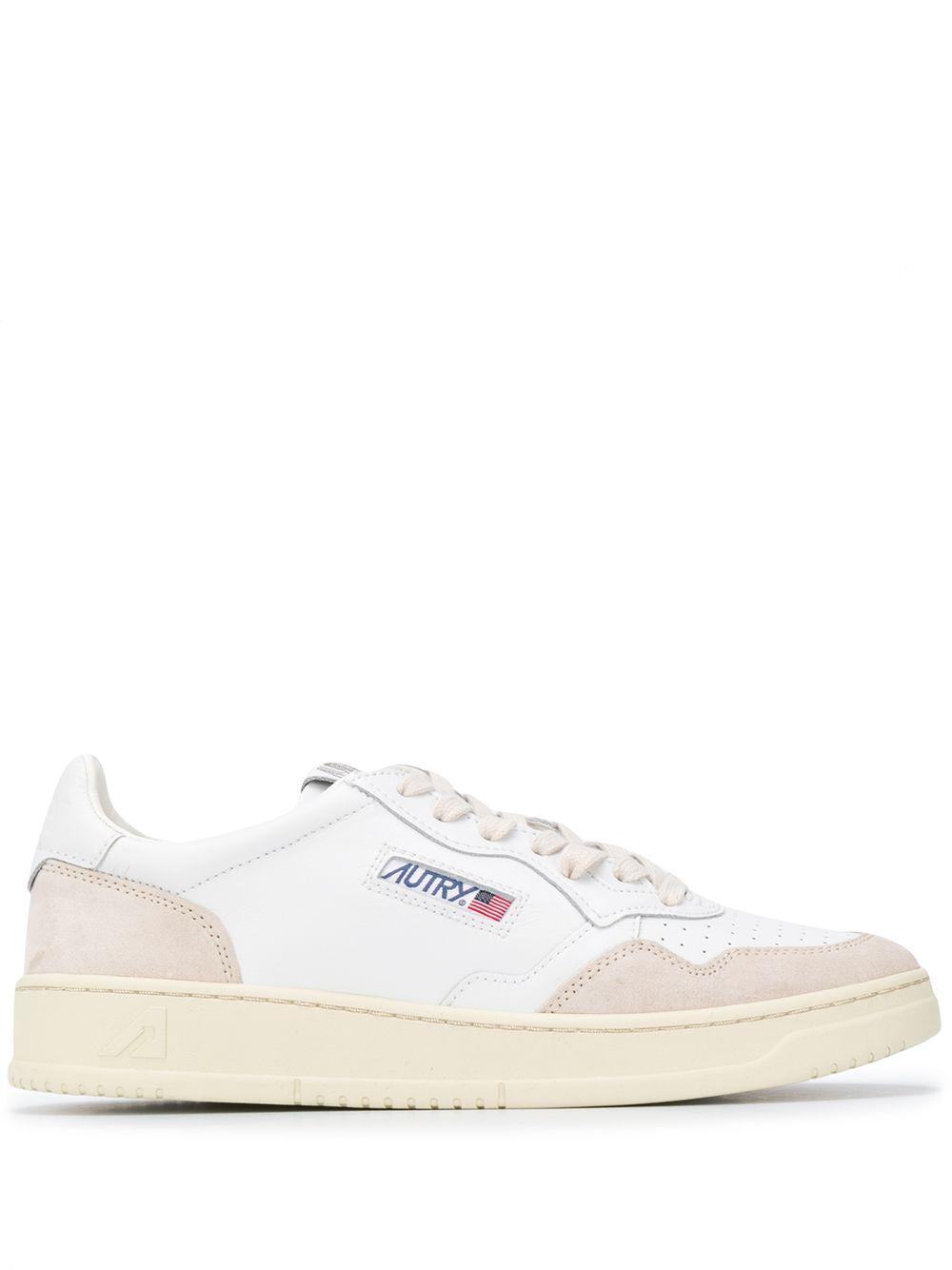 Sneaker Bianca Con Dettagli Beige 