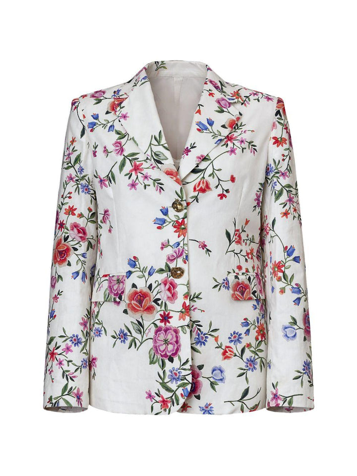 Blazer con stampa floerale 