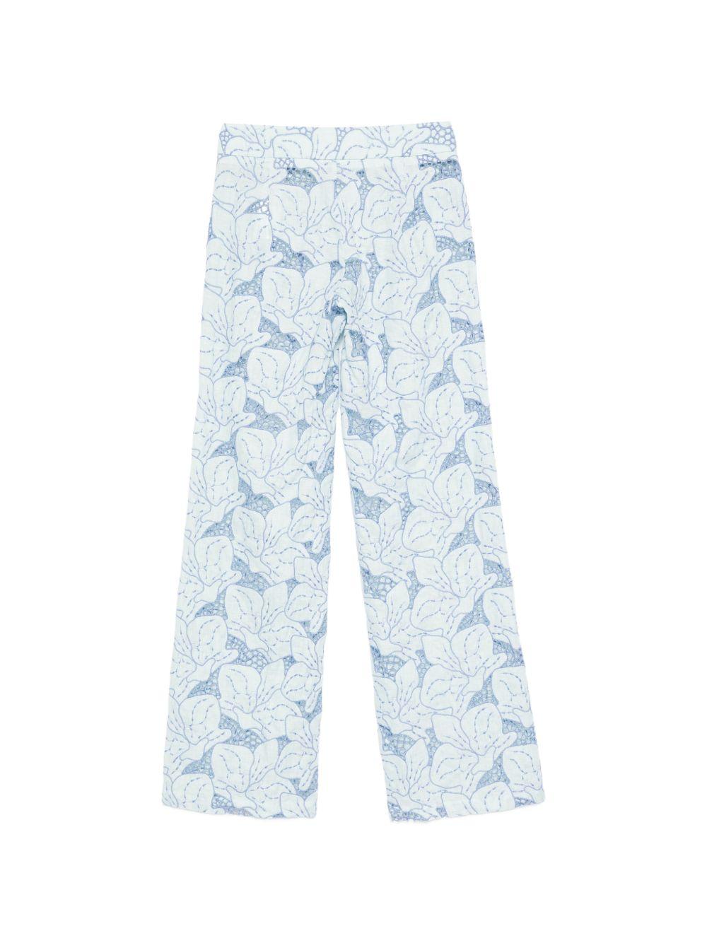 Pantaloni con ricamo 