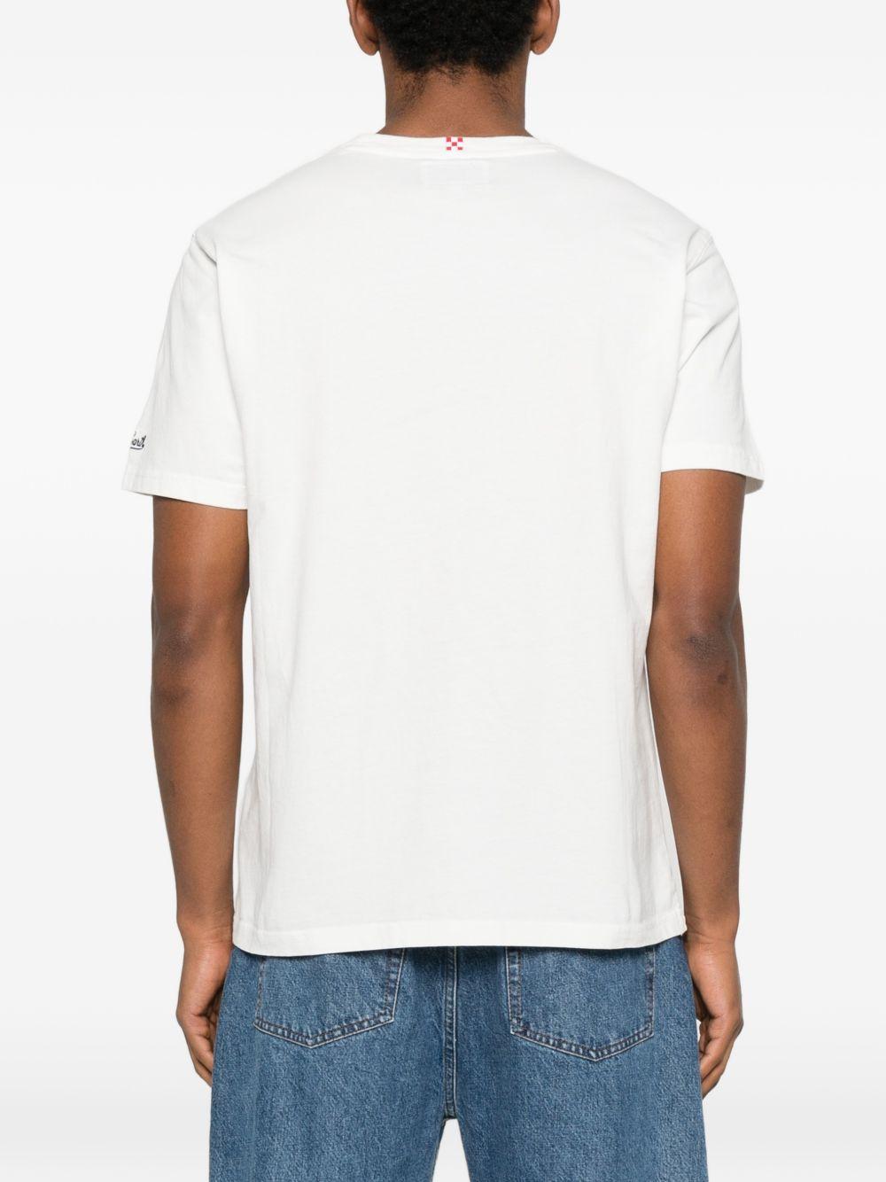 T-shirt bianca con stampa grafica 
