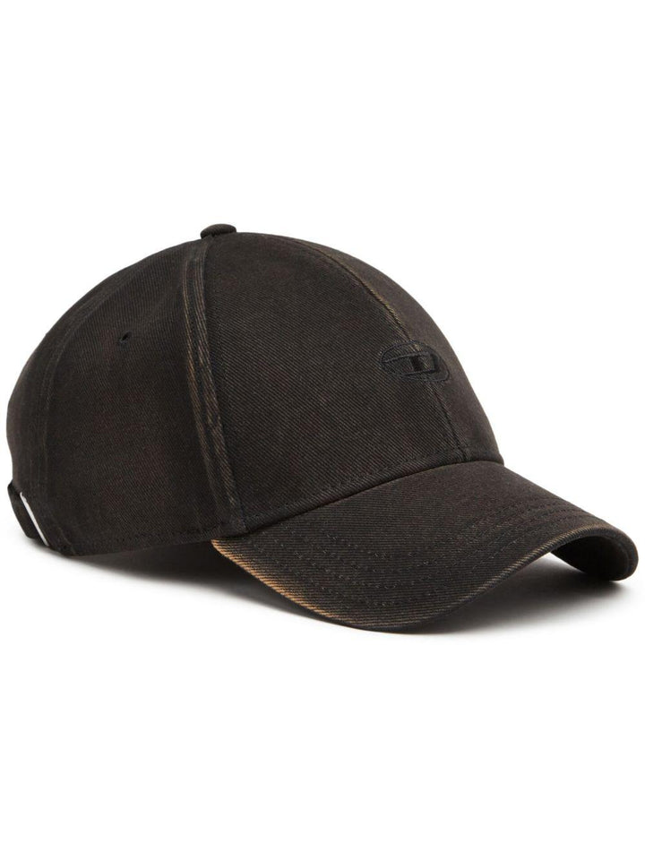 Cappello C-Run-Wash con ricamo nero 