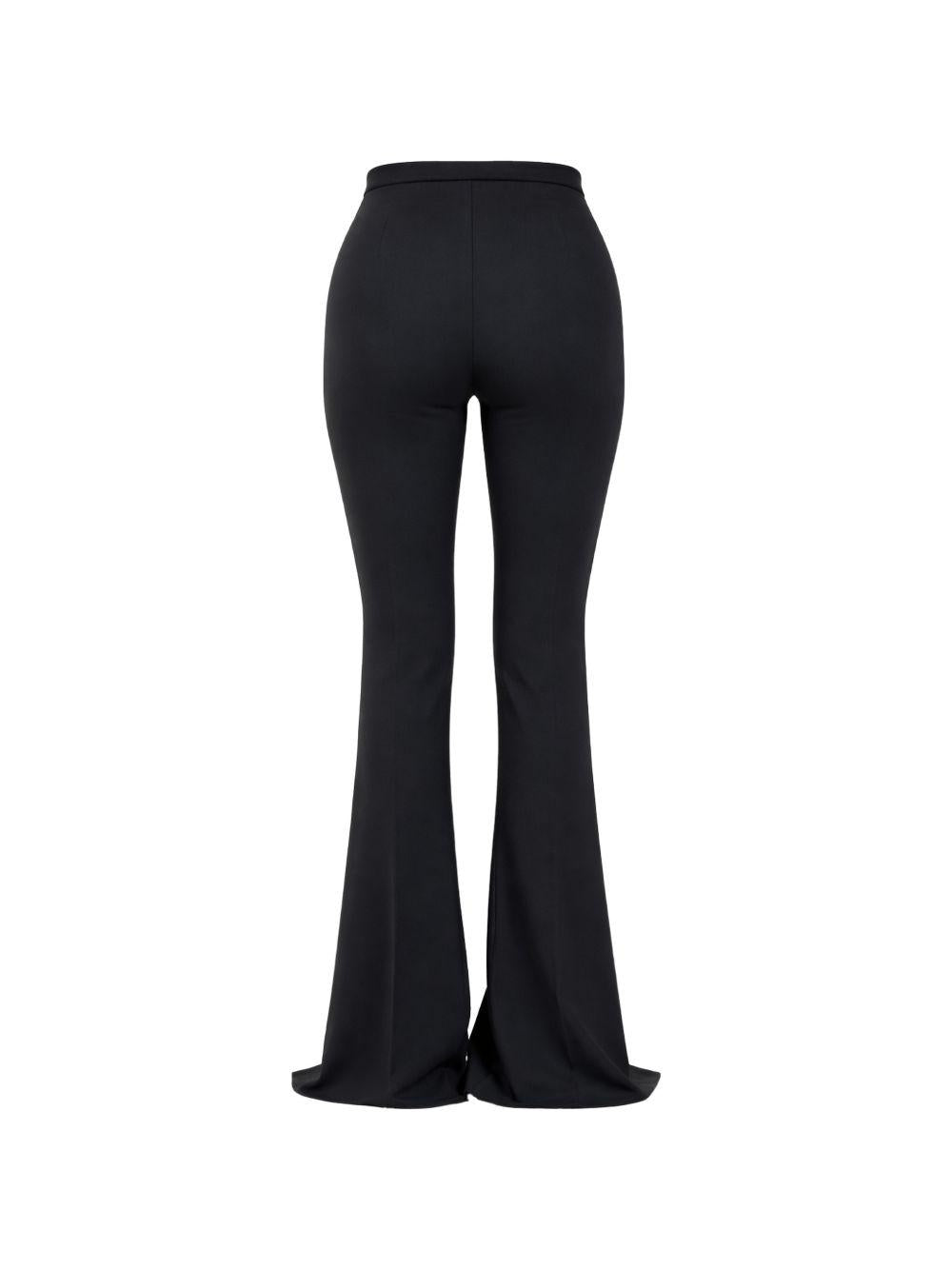 Pantaloni svasati con spacco 