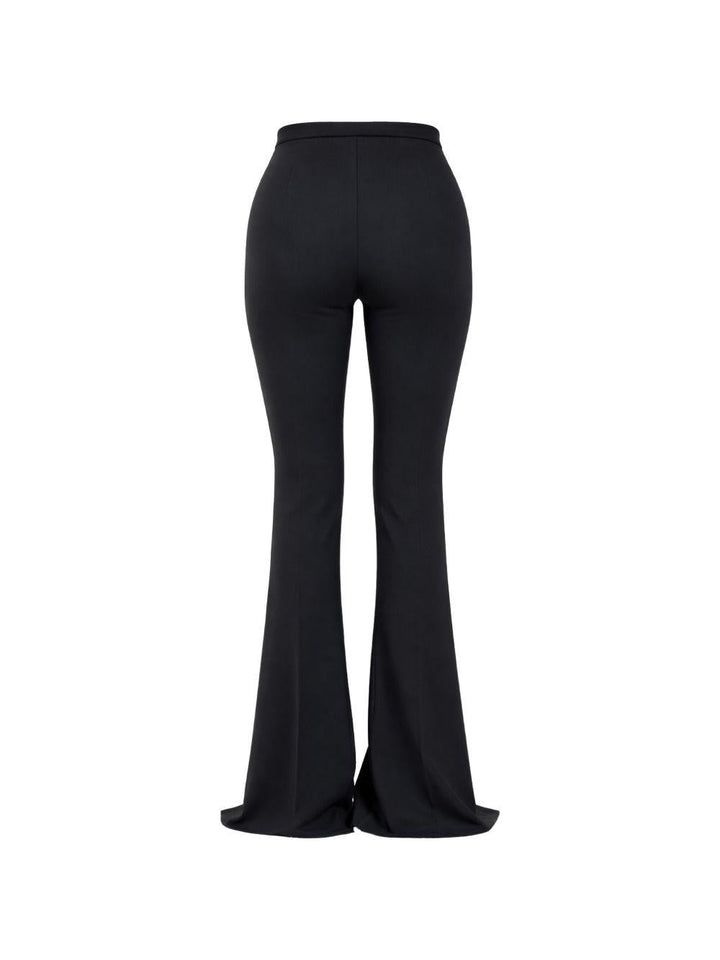 Pantaloni svasati con spacco 